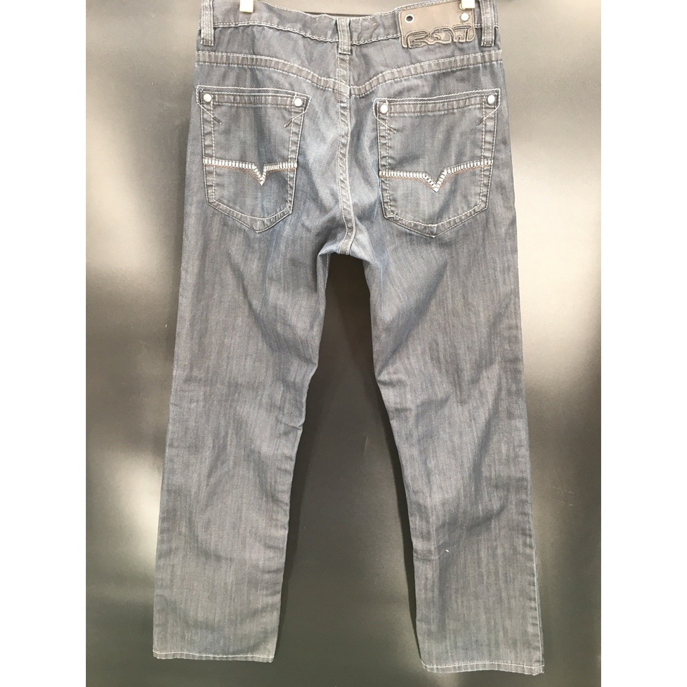 Request Jeans Straight Wax Coated Jeans size 34‎ x 30 Black